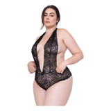 Body Rendado Plus Size