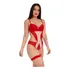 Body Sexy Renda Sensual Decote Aberto Nas Costas Perneira