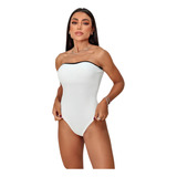 Body Slim Canelado Tomara