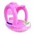 Boia Bote Bebê Fralda Infantil Inflável Proteção Cobertura Cor Rosa