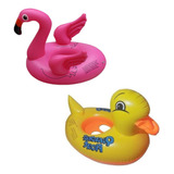 Boia Infantil Bebe Piscina Infláveis Bote Flamingo Pato Kit