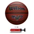 Bola Basquete Wilson Mvp Feminina Tamanho 6 + Bomba Cor Laranja-escuro