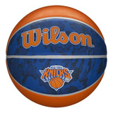 Bola De Basquete Nba New York Knicks Wilson Team Tiedye #7 Cor Laranja