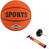 Bola De Basquete Olymport Oficial Pro 7 + Bomba D Ar Reforça