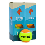 Bola De Beach Tennis Titan Laranja - Pack Com 06 Bolas