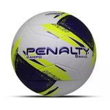 Bola De Futebol Penalty Campo Bravo Xxiii N 5 Unidade X 1 Unidades Cor Amarelo E Azul