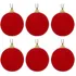Bola De Natal Camurca Com 6 Pecas 5cm De Na Solapa