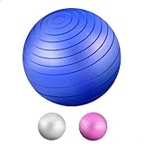 Bola De Pilates Suíça 55 Cm Fisioterapia Yoga Academia (azul)