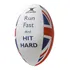 Bola De Rugby Supporter Hit Hard Size Gilbert Cor Branco