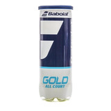 Bola De Tênis Babolat Gold All Court X 3 (tubo Com 3 Bolas)