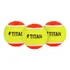 Bola De Tênis Titan Kids Estágio 2 Pack Com 03 Unidades