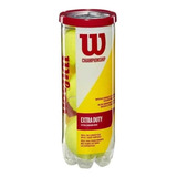 Bola De Tênis Wilson Championship Extra Duty Tubo Cor Amarelo Com 3 Unidades