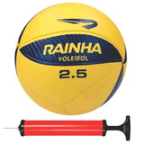 Bola De Vôlei Rainha Vl 2 5 Cor Amarelo Por Praia Quadra Bomba De Ar