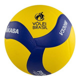 Bola De Voleibol V330w Padrão Fivb Amarela E Azul Mikasa Cor Amarelo E Azul