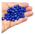 Bola Emborrachada 8mm Azul Escuro Pulseiras Terço - 200 Pçs