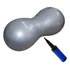 Bola Feijão Pilates Funcional Até 200kg Anti burst   Bomba Cor Cinza Odin Fit