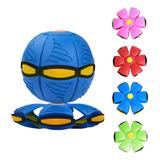 Bola Mágica Maluca Kids Vira Disco Voador Led Luz Não Fura Cor Azul