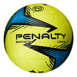 Bola Para Society Lider Xxiv Cor Amarelo azul E Preto Penalty