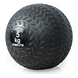 Bola Slam Ball 5kg Medicine Ball Em Borracha Cross E Pilates