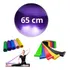Bola Suiça Pilates Fisio 65cm   Faixa Elastica   5 Mini Band