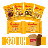 Bolacha Biscoito Amanteigado Maizena Cracker E Cereale Bauducco 320 Sachês