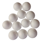 Bolas De Isopor Styroform 90mm Kit Com 12 Un   Branco