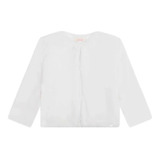 Bolero Casaco Casaquinho Off White Soft Em Pelo Liso - Kukiê