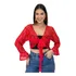 Bolero Cigano Em Renda Vermelho