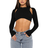 Bolero Com Mangas Compridas