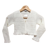 Bolero Infantil Manga Longa