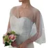 Bolero Xale Tule Chiffon Manta Noivas Madrinhas Festa Branco