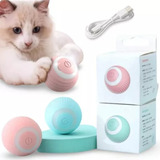 Bolinha Inteligente Pet Gravity Brinquedo Para Gatos Recar Cor Azul claro