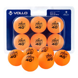 Bolinhas De Ping Pong Kit Com 6 Unidades Vollo Tênis Mesa Cor Laranja