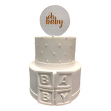 Bolo Fake Cha De Bebe Branco