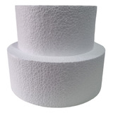 Bolo Fake Isopor Maciço kit 20x10 E 25x10