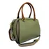 Bolsa Baú Transversal Média Com Tachas Douradas Veryrio Windsor Vr2662 Cor Verde Oliva