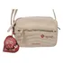 Bolsa Betty Boop Transversal Pequena Com Chaveiro Bp2285 Cor Bege