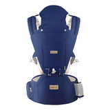 Bolsa Canguru Ergonômico Bebê Mãe 12 Posições 3 Em 1 A6612 a Cor Azul