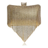 Bolsa Clutch Franja Strass