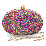 Bolsa Clutch Oval Mao