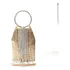 Bolsa Clutch Strass Franja Festa Casamento Carteira De Mão Cor Dourado Desenho Do Tecido Florido