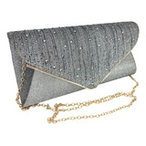 Bolsa Clutch Transversal Super Brilho Festa Madrinha Balada