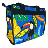 Bolsa Com Forro Atoalhado + Nécessaire Viagem Praia Piscina