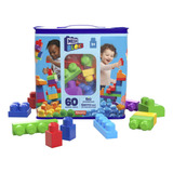 Bolsa De Construção Mega Bloks, 60 Peças, Versão Azul Para Personagens