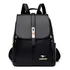 Bolsa De Costas Couro Social Feminina Elegante Reforçada Top Cor Preto Correia De Ombro Cor