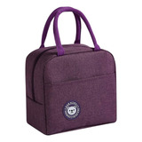 Bolsa De Mão Térmica Marmita Fitness Academia Passeios Cor Roxo