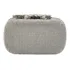 Bolsa De Noite Exclusiva Silver Diamante Crystal Diamond Com