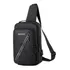 Bolsa De Peito Para Academia Mochila Pequena Impermeável Usb Cor Preto