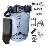 Bolsa Estanque Pequena Para Celular 2litros 100  Impermeável Cor Cinza Desenho Do Tecido Reforçado