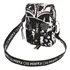 Bolsa Farm Fervo Transversal Coleção Nova Shoulder Bag Verão Acambamento Dos Ferragens Níquel Cor Preto Correia De Ombro Preto Desenho Do Tecido Copabanana